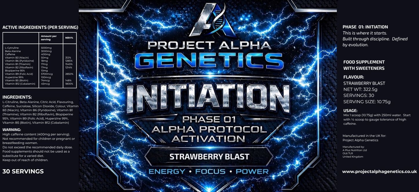 INITIATION // PRE-WORKOUT PROTOCOL : PHASE 1