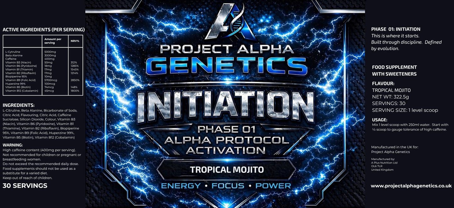 INITIATION // PRE-WORKOUT PROTOCOL : PHASE 1